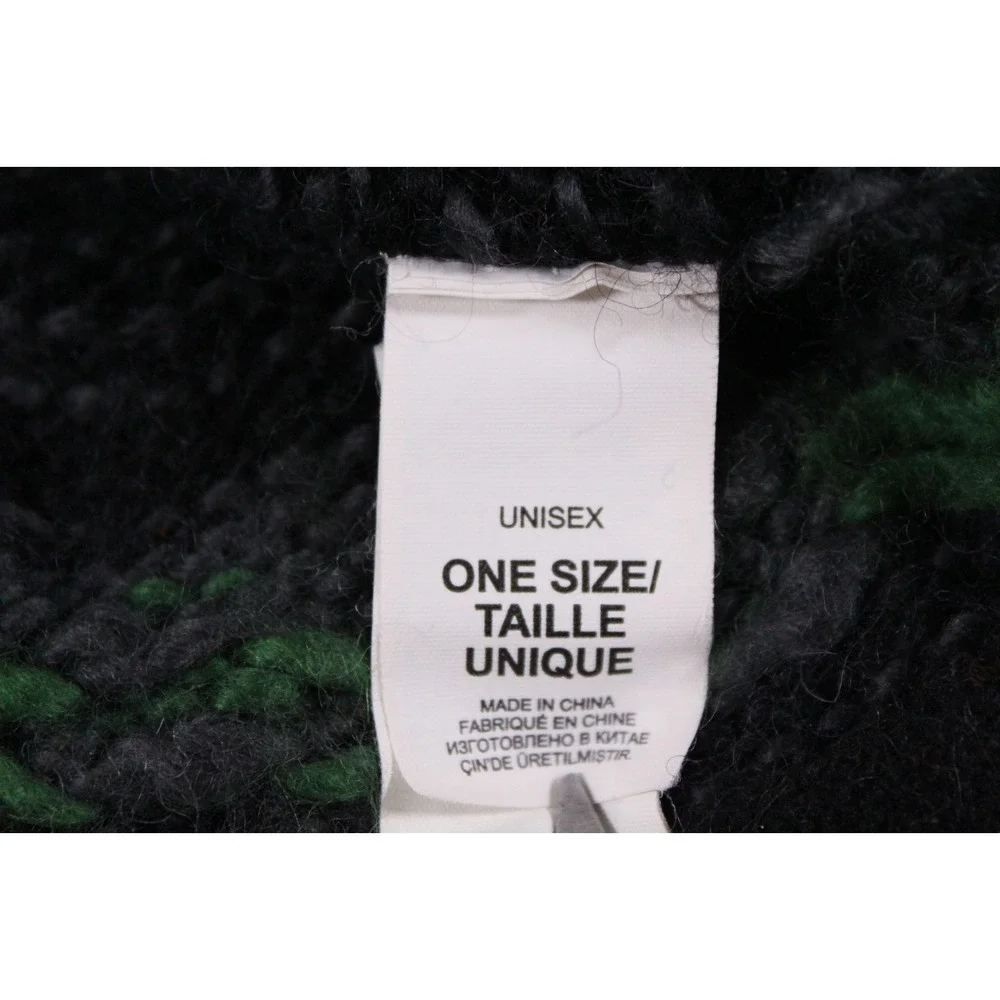 The North Face Hat Wool Blend Knit Beanie Ear‎ Flaps Braided Winter Unisex OS